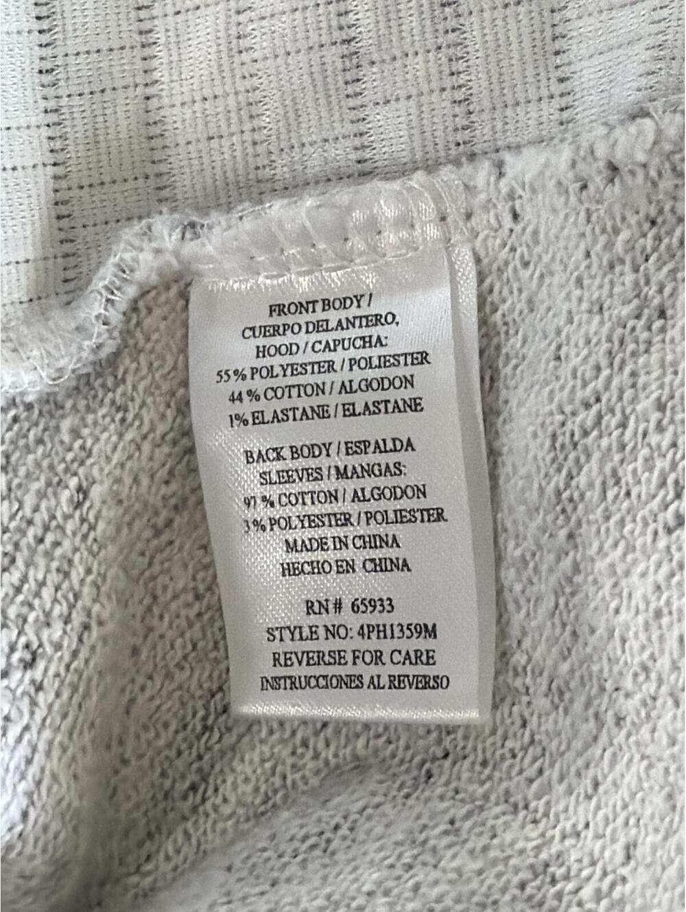 Buckle BKE PX Quilted Textured Hoodie Sweatshirt Men's Preppy Grunge Active M - Picture 6 of 8